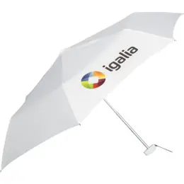 Rainbow Compact Umbrella Solid White